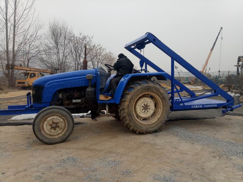 东明农村旧拖拉机改装下葬车